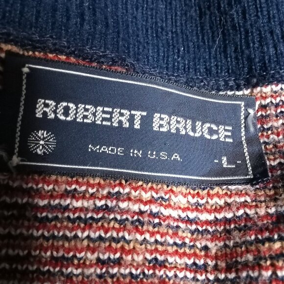 Vintage Robert Bruce Cable Knit Cardigan Sweater - Picture 3 of 4